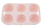Pastel Pink 6 Cup Muffin Mould