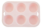 Pastel Pink 6 Cup Muffin Mould