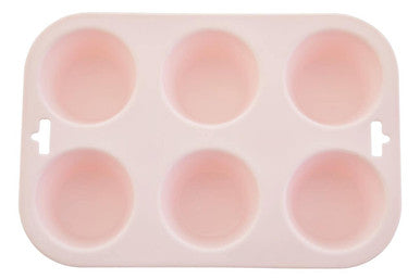 Pastel Pink 6 Cup Muffin Mould