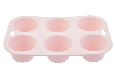 Pastel Pink 6 Cup Muffin Mould