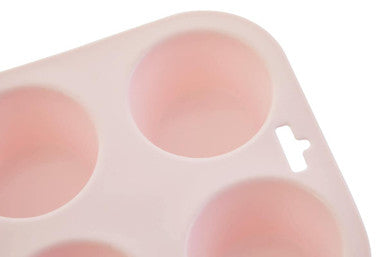 Pastel Pink 6 Cup Muffin Mould