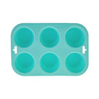 Pastel Green 6 Cup Muffin Mould