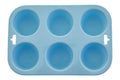 Pastel Blue 6 Cup Muffin Mould