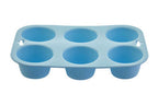 Pastel Blue 6 Cup Muffin Mould