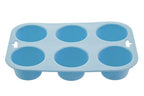 Pastel Blue 6 Cup Muffin Mould
