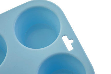 Pastel Blue 6 Cup Muffin Mould