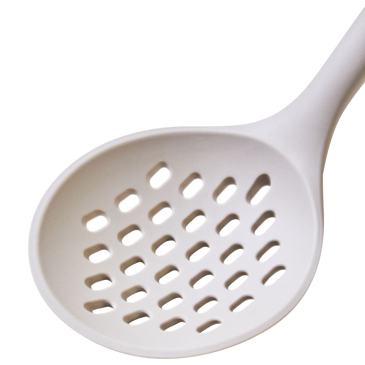 Stone Grey Silicone Head Skimmer with Flat/Round Wood Handle
