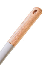 Stone Grey Silicone Head Skimmer with Flat/Round Wood Handle