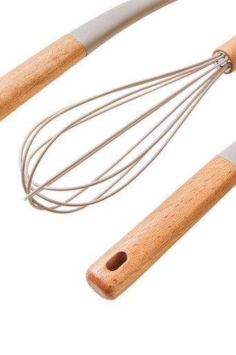Stone Grey Silicone Head 3 Piece Kitchen Tool Set