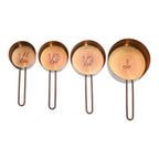 Rose Gold Finish Set of 4 Measuring Cups