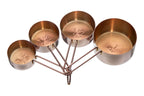 Rose Gold Finish Set of 4 Measuring Cups