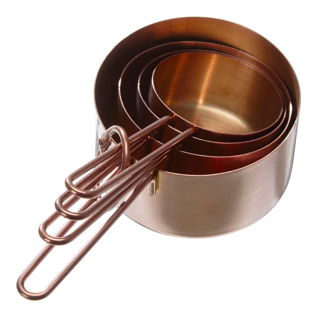 Rose Gold Finish Set of 4 Measuring Cups