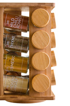 Bamboo Revolving Spice Rack with 16 Jars