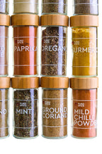 Bamboo Revolving Spice Rack with 16 Jars