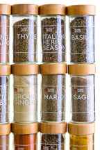Bamboo Revolving Spice Rack with 16 Jars