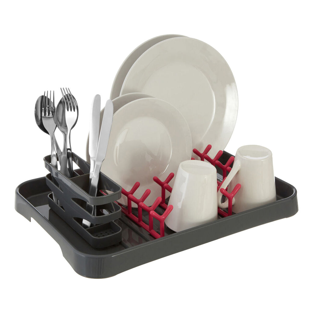 Grey and Hot Pink Dish Drainer