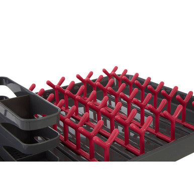 Grey and Hot Pink Dish Drainer