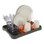 Grey and Orange Dish Drainer