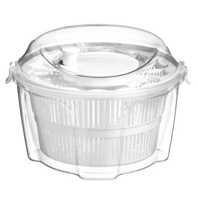 Clear and White Salad Spinner