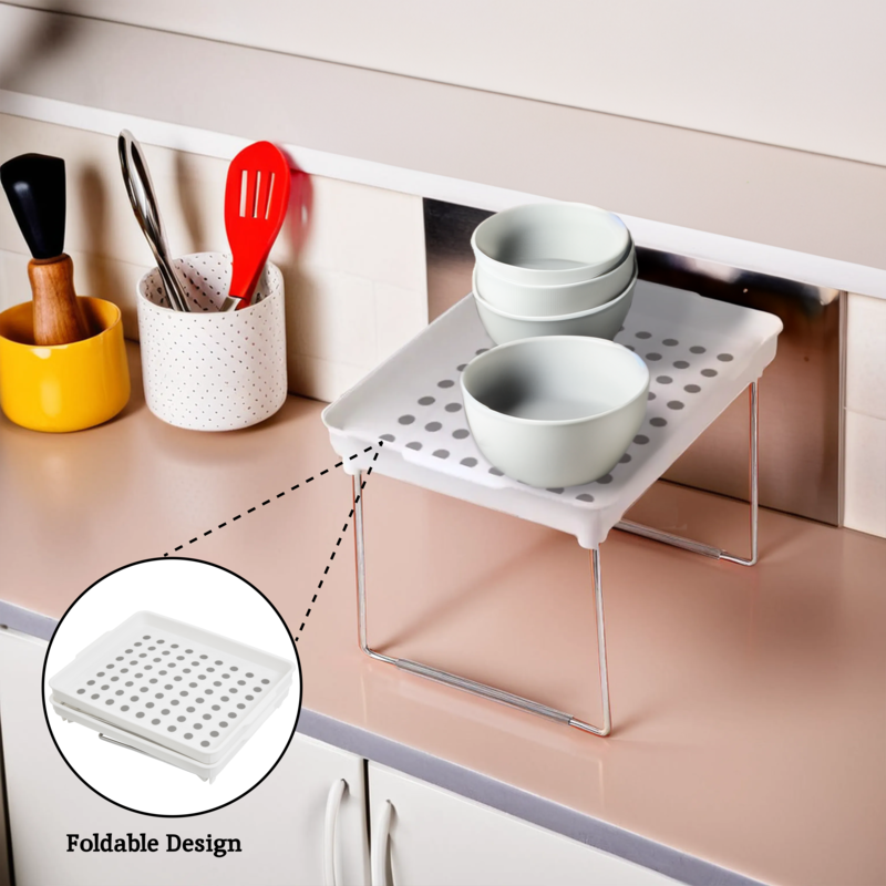 Set of 2 Foldable Cabinet Organisers