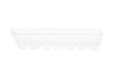 Clear Plastic 14 Egg Storage Tray with Lid
