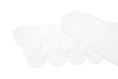 Clear Plastic 14 Egg Storage Tray with Lid