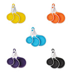 Blue Collapsible Silicone Measuring Cups