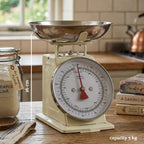 5Kg Cream Retro Kitchen Scale
