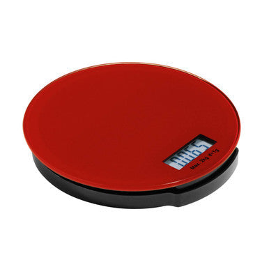 Red Glass Kitchen Scale - 2kg
