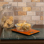 Orange Glass Kitchen Scale