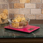 Hot Pink Glass Kitchen Scale | Zing