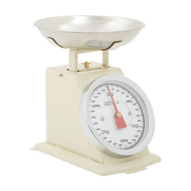 3Kg Cream Retro Kitchen Scale