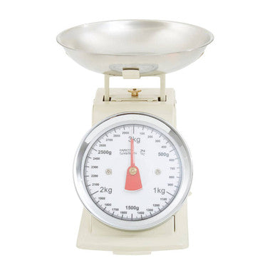 3Kg Cream Retro Kitchen Scale