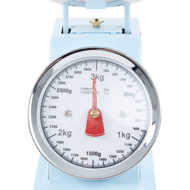 3Kg Pastel Blue Retro Kitchen Scale