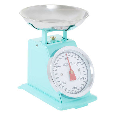 3Kg Pastel Green Retro Kitchen Scale | Olivier