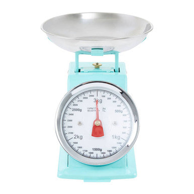 3Kg Pastel Green Retro Kitchen Scale | Olivier