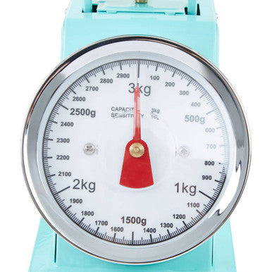 3Kg Pastel Green Retro Kitchen Scale | Olivier