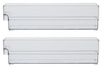 Set of Two Small Stackable Fridge Storage Trays