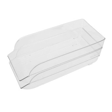 Set of Two Stackable Fridge Storage Trays