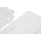 Set of Two Stackable Fridge Storage Trays