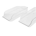 Set of Two Stackable Fridge Storage Trays