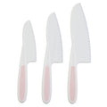 Set of 3 Dessert Or Salad Knives in Pastel Pink