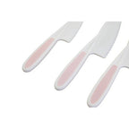 Set of 3 Dessert Or Salad Knives in Pastel Pink