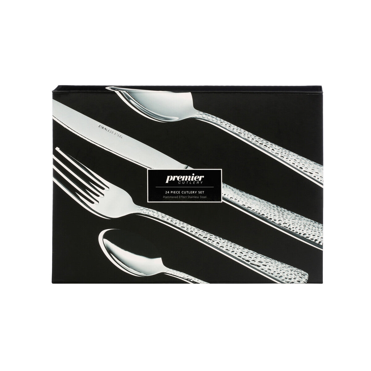 Hammered 24 Piece Cutlery Set