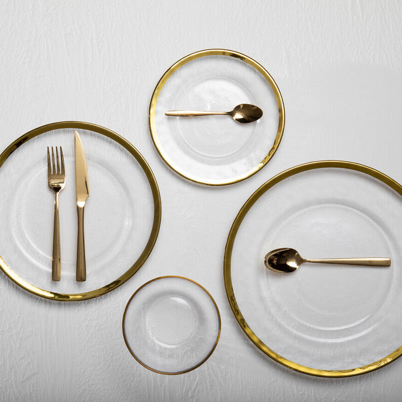 Glow 16 Piece Gold Cutlery Set