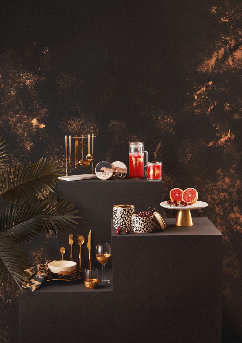 Glow 16 Piece Gold Cutlery Set