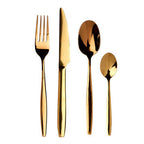Aura 16 Piece Gold Cutlery Set