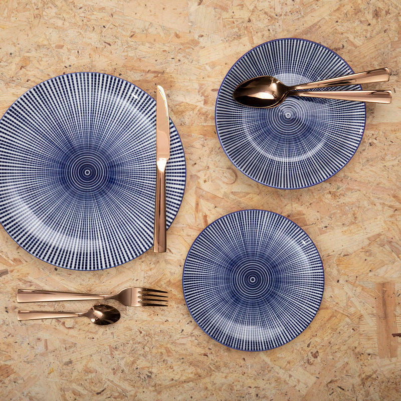 Lustra 16 Piece Rose Gold Cutlery Set