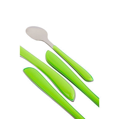24 Piece Multi Coloured Cutlery Set
