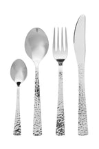Hammered Effect 16 Piece Stainless Steel Cutlery Set